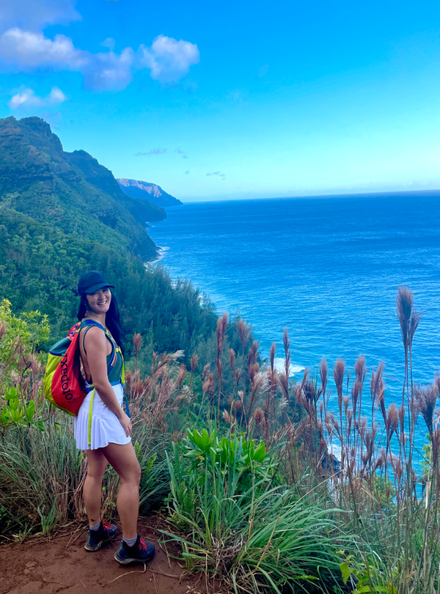 Hiking the Na Pali coast in Kauai